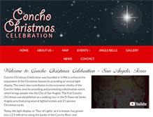 Tablet Screenshot of conchochristmascelebration.com